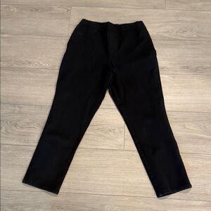 Isaac Mizrahi Black Tapered Pants